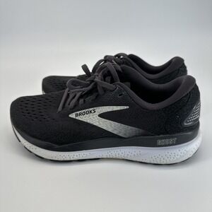 Brooks Shoes Womens 7.5 Black Gray Ghost 16 Mesh Road Running Cushion Sneakers
